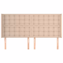 vidaXL Testiera ad Orecchio Cappuccino 163x16x118/128 cm in Similpelle - Vista aggiuntiva 3
