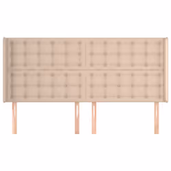 vidaXL Testiera ad Orecchio Cappuccino 183x16x118/128 cm in Similpelle - Vista aggiuntiva 3