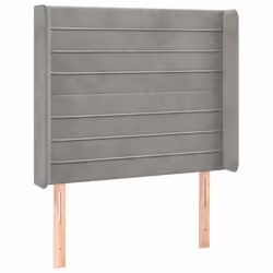 VidaXL 3119762, Grigio chiaro, Poliestere, Legno, 1030 mm, 118 cm, 128 cm, 160 mm