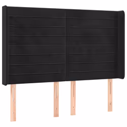 VidaXL 3119770, Nero, Poliestere, Legno, 1470 mm, 118 cm, 128 cm, 160 mm