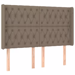 VidaXL 3119926, Grigio talpa, Poliestere, Legno, 1630 mm, 118 cm, 128 cm, 160 mm