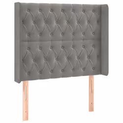 VidaXL 3119952, Grigio chiaro, Poliestere, Legno, 930 mm, 118 cm, 128 cm, 160 mm