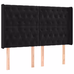 VidaXL 3119966, Nero, Poliestere, Legno, 1470 mm, 118 cm, 128 cm, 160 mm