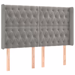 VidaXL 3119970, Grigio chiaro, Poliestere, Legno, 1630 mm, 118 cm, 128 cm, 160 mm