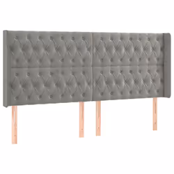 VidaXL 3119976, Grigio chiaro, Poliestere, Legno, 1830 mm, 118 cm, 128 cm, 160 mm