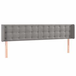 VidaXL 3120080, Grigio chiaro, Poliestere, Legno, 2030 mm, 118 cm, 128 cm, 160 mm