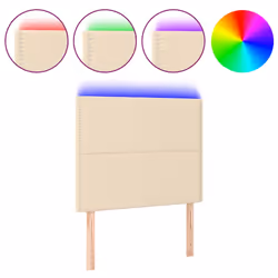 VidaXL 3121459, Crema, Poliestere, Legno, 900 mm, 78 cm, 88 cm, 50 mm