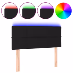 VidaXL 3121588, Nero, Poliestere, Legno, 800 mm, 78 cm, 88 cm, 50 mm