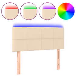 VidaXL 3121591, Crema, Poliestere, Legno, 800 mm, 78 cm, 88 cm, 50 mm