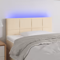 VidaXL 3121591 testiera e pedana Crema