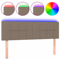 VidaXL 3121614, Grigio talpa, Poliestere, Legno, 1440 mm, 78 cm, 88 cm, 50 mm