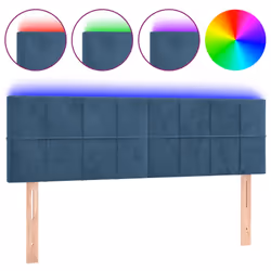 VidaXL 3121664, Blu scuro, Poliestere, Legno, 1440 mm, 78 cm, 88 cm, 50 mm