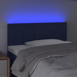 vidaXL Testiera a LED Blu 90x5x78/88 cm in Tessuto - Vista aggiuntiva 3
