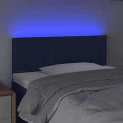 vidaXL Testiera a LED Blu 100x5x78/88 cm in Tessuto - Vista aggiuntiva 3