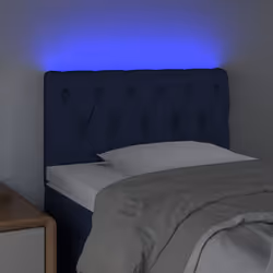 vidaXL Testiera a LED Blu 80x7x78/88 cm in Tessuto - Vista aggiuntiva 3