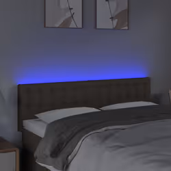 vidaXL Testiera a LED Tortora 144x5x78/88 cm in Tessuto - Vista aggiuntiva 3