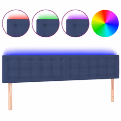 VidaXL 3122066, Blu, Poliestere, Legno, 1800 mm, 78 cm, 88 cm, 50 mm