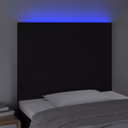 Testiera a LED nero 90x5x118/128 cm in Tessutocod mxl 121710 - Vista aggiuntiva 3