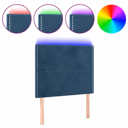 VidaXL 3122318, Blu scuro, Poliestere, Legno, 800 mm, 118 cm, 128 cm, 50 mm