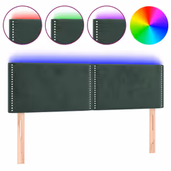 VidaXL 3122353, Verde scuro, Poliestere, Legno, 2000 mm, 118 cm, 128 cm, 50 mm