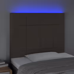 vidaXL Testiera a LED Tortora 80x5x118/128 cm in Tessuto - Vista aggiuntiva 3