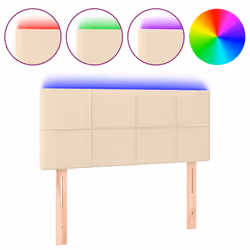 VidaXL 3122443, Crema, Poliestere, Legno, 1800 mm, 118 cm, 128 cm, 50 mm