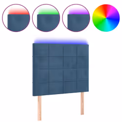 VidaXL 3122458, Blu scuro, Poliestere, Legno, 800 mm, 118 cm, 128 cm, 50 mm