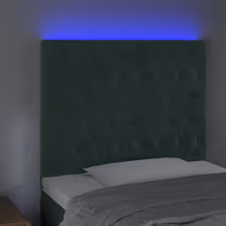Testiera a LED Verde Scuro 100x7x118/128cm in Vellutocod mxl 121730 - Vista aggiuntiva 3