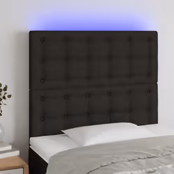 VidaXL 3122834 testiera e pedana Nero