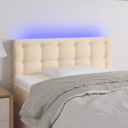 VidaXL 3122845 testiera e pedana Crema