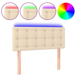 VidaXL 3122853 testiera e pedana Crema