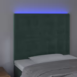 Testiera a LED verde Scuro 80x5x118/128 cm in Vellutocod mxl 121739 - Vista aggiuntiva 3