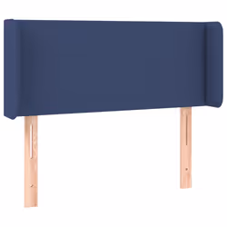 vidaXL Testiera a LED Blu 103x16x78/88 cm in Tessuto - Vista aggiuntiva 3