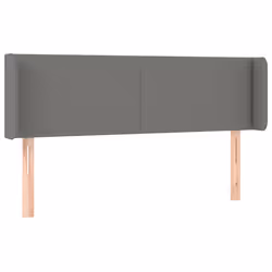 vidaXL Testiera a LED Grigio Scuro 147x16x78/88 cm in Tessuto - Vista aggiuntiva 3