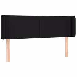 vidaXL Testiera a LED Nera 147x16x78/88 cm in Tessuto - Vista aggiuntiva 3