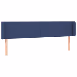 vidaXL Testiera a LED Blu 183x16x78/88 cm in Tessuto - Vista aggiuntiva 3