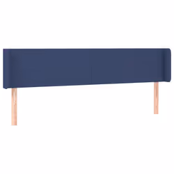 vidaXL Testiera a LED Blu 203x16x78/88 cm in Tessuto - Vista aggiuntiva 3
