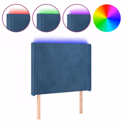 VidaXL 3123002, Blu scuro, Poliestere, Legno, 1030 mm, 78 cm, 88 cm, 160 mm