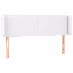 vidaXL Testiera a LED Bianca 147x16x78/88 cm in Similpelle - Vista aggiuntiva 3