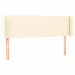 vidaXL Testiera a LED Crema 147x16x78/88 cm in Similpelle - Vista aggiuntiva 3