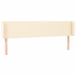 vidaXL Testiera a LED Crema 183x16x78/88 cm in Similpelle - Vista aggiuntiva 3