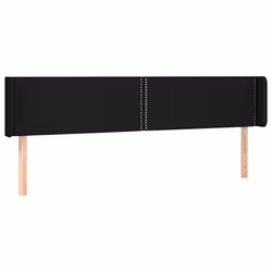 vidaXL Testiera a LED Nera 183x16x78/88 cm in Tessuto - Vista aggiuntiva 3