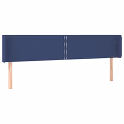vidaXL Testiera a LED Blu 183x16x78/88 cm in Tessuto - Vista aggiuntiva 3