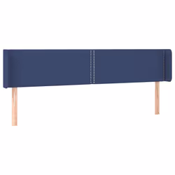 vidaXL Testiera a LED Blu 203x16x78/88 cm in Tessuto - Vista aggiuntiva 3