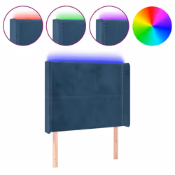 VidaXL 3123148, Blu scuro, Poliestere, Legno, 1470 mm, 78 cm, 88 cm, 160 mm