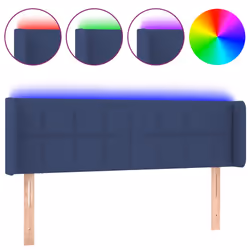 Testiera a LED Blu 147x16x78/88 cm in Tessutocod mxl 121764 - Vista aggiuntiva 2