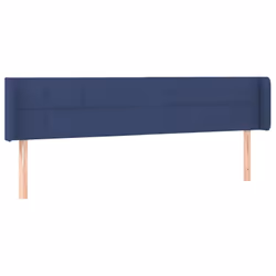 vidaXL Testiera a LED Blu 203x16x78/88 cm in Tessuto - Vista aggiuntiva 3