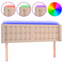 vidaXL Testiera Cappuccino a LED 147x16x78/88 cm in Similpelle - Vista aggiuntiva 2