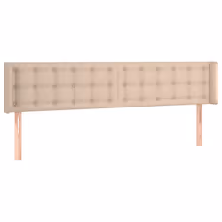 vidaXL Testiera Cappuccino a LED 163x16x78/88 cm in Similpelle - Vista aggiuntiva 3