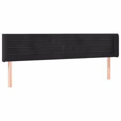 vidaXL Testiera a LED Nera 163x16x78/88 cm in Velluto - Vista aggiuntiva 3